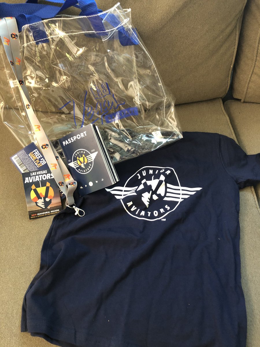 RaisingLasVegas's tweet photo. Went to the @LVBallpark with the kids this afternoon & picked their official Aviators kids club packs! @AviatorsLV #vegaslife #luckylocals https://t.co/SkhCYW7SKY