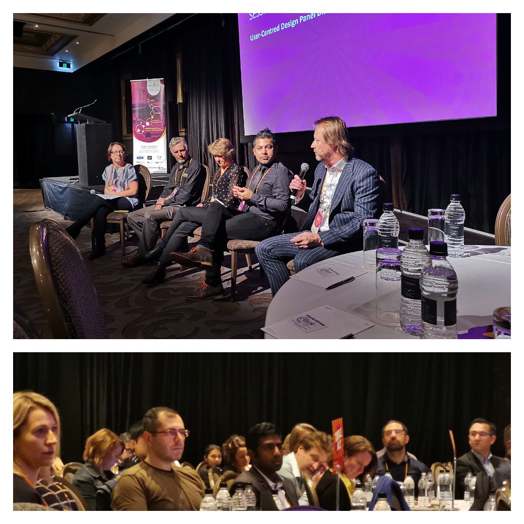 The serious stuff starts. User centred design panel - what you need to consider when designing medtech products. Functional and cool as well as just functional and sound. #medtechcore19 #htwnz19 <a href="/MedtecheventsNZ/">MedTech CoRE Events</a>