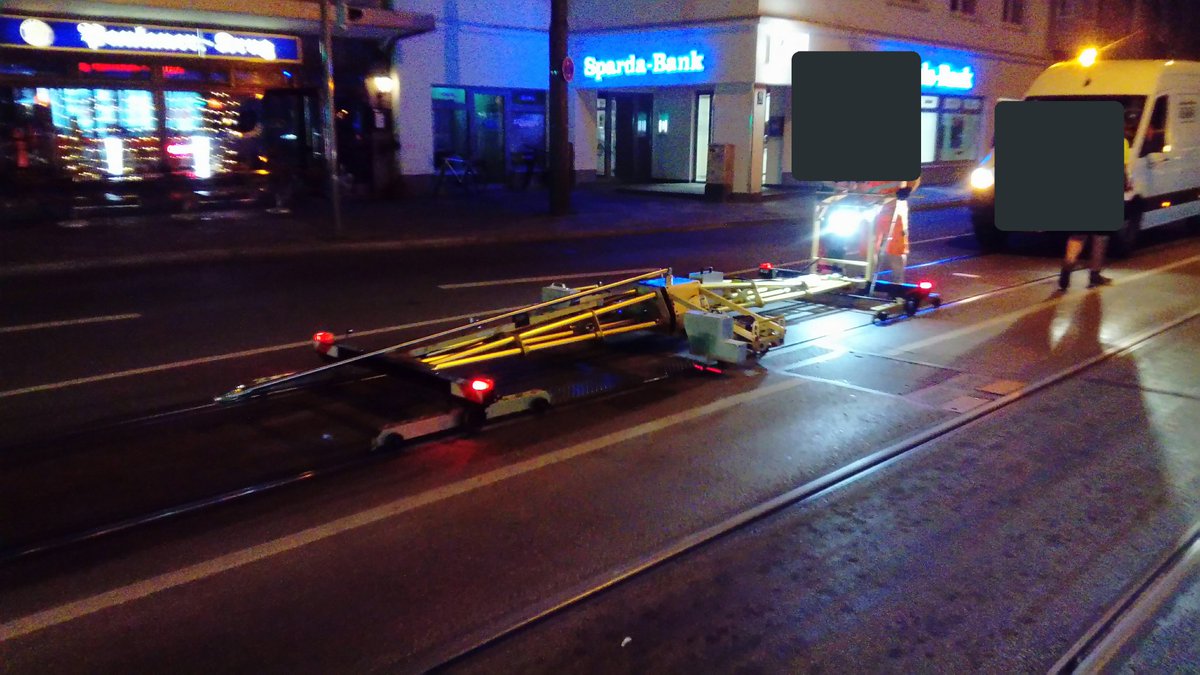 1000millimeter's tweet photo. Lustiges Messwägelchen aufm 25er. #TramMuenchen https://t.co/k6BTS4ztZR