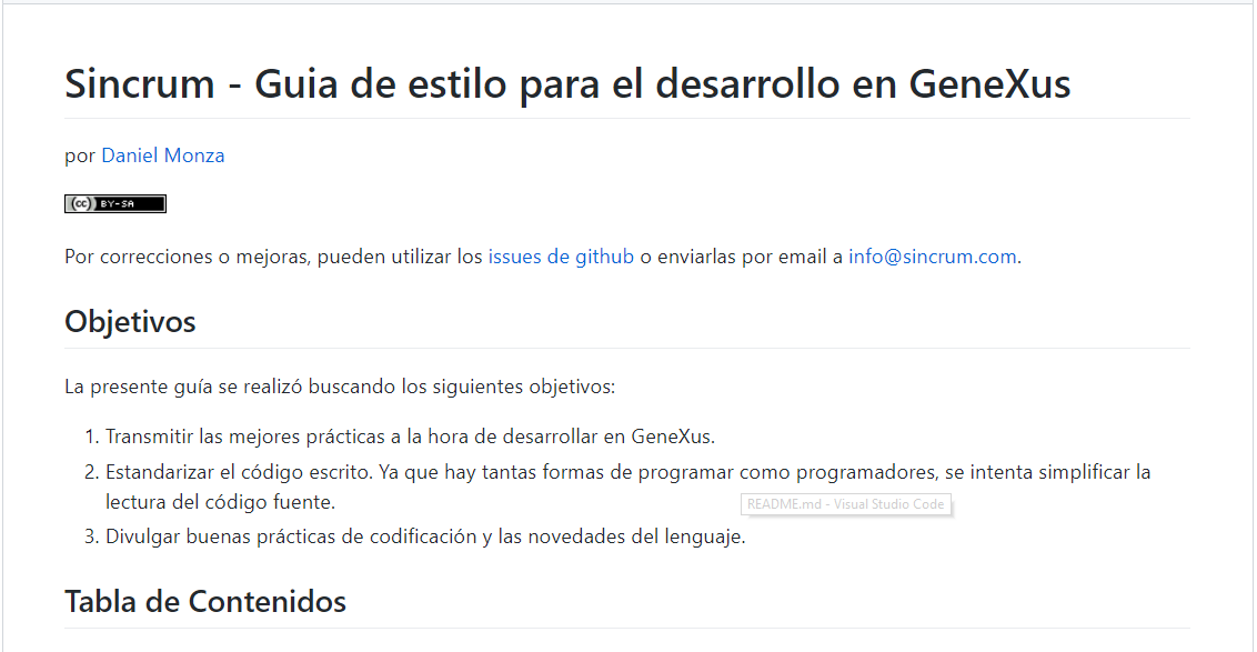 dmonza's tweet photo. Quedo publicada la versión actualizada de la guia de desarrollo en @Genexus utilizada en @SincrumIT y otras compañias colaboradoras. Pueden revisarlo en https://t.co/ZAFhPgd9Am
Changelog https://t.co/ayqnyhVHKY https://t.co/5kdRJwiuRq