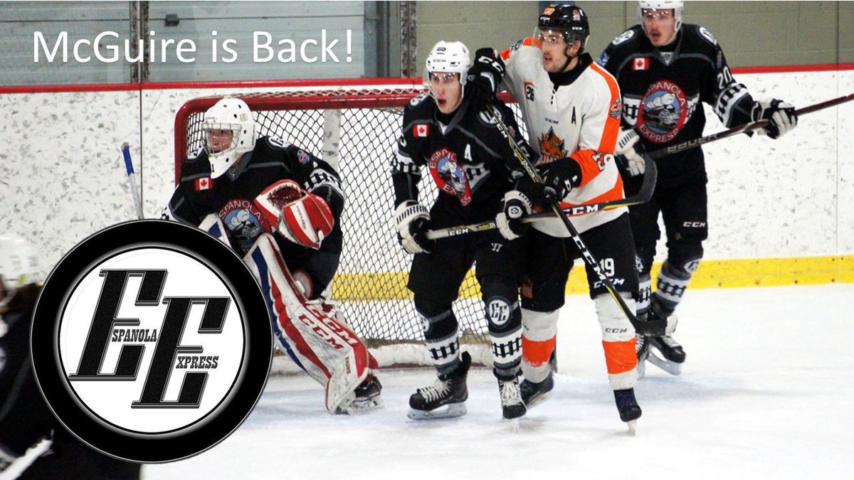 EspanolaExpress's tweet image. 💡Returning Player Announcement 💡

Espanola Express are proud to announce the Assistant Captain and Defenceman @Hockey4Collin (Collin McGuire) from Bloomington, Minnesota will be returning to the #Trainyard next season!

#NOJHL #CJHL #Espanola #HockeyTwitter