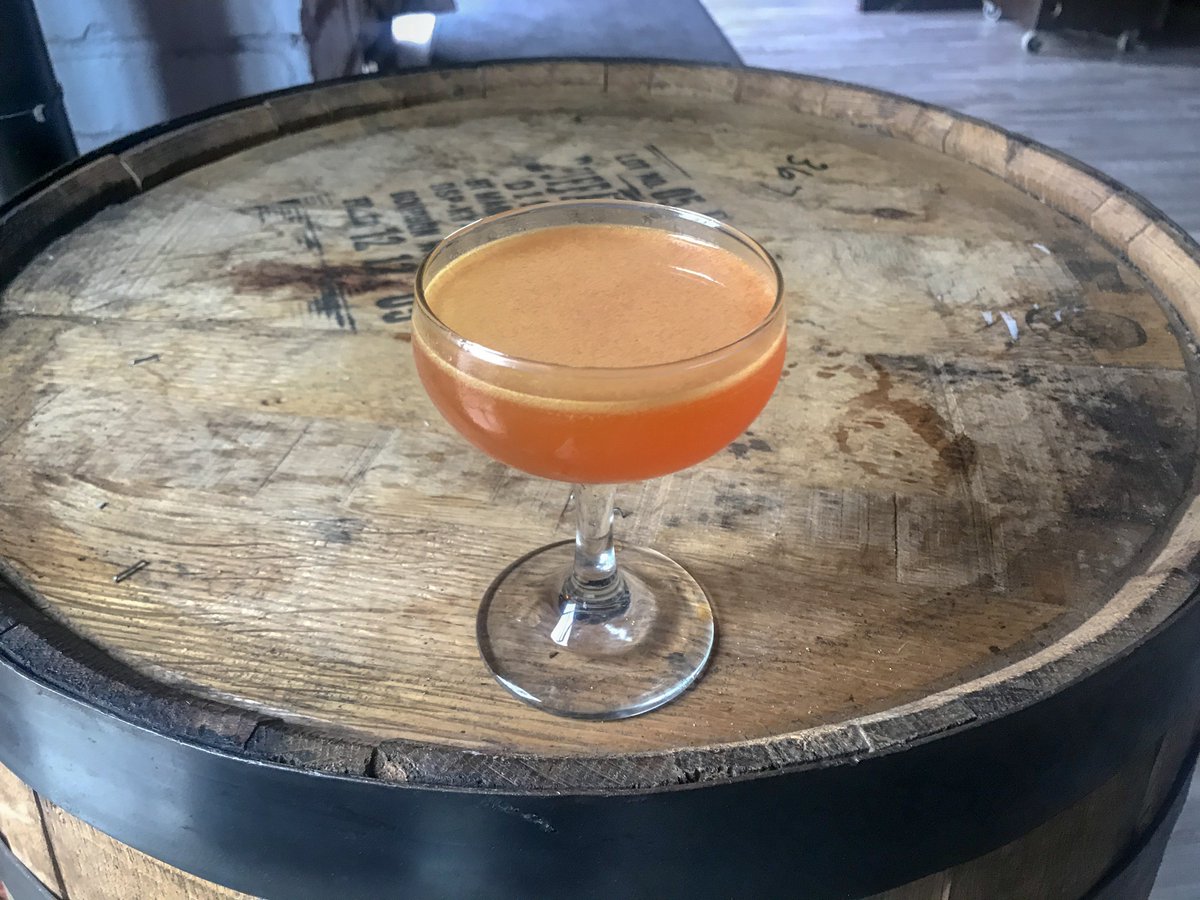 One of Baltimore’s best #bars, <a href="/BookmakersBmore/">Bookmakers</a>, serves my pick for top <a href="/Liquor/">Liquor.com</a> #cocktails now: 
bit.ly/2XoOSU0

<a href="/BuffaloTrace/">Buffalo Trace</a>'s Wheatley vodka, <a href="/GiffardLiqueurs/">Giffard Liqueurs</a> passionfruit, acidified orange juice, <a href="/donciccioefigli/">Don Ciccio & Figli</a>'s Ambrosia Aperitivo. 

(Photo Credit: Sawyer Janney)