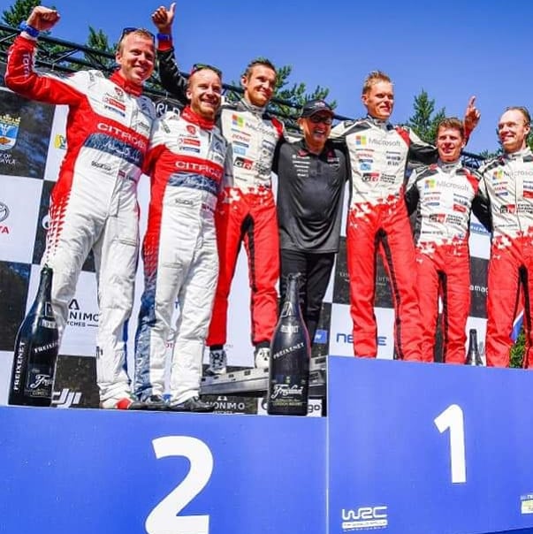 MadsOstberg's tweet photo. 1/3 Great memories from our 2nd place in @RallyFinland 2018. Yes, sad to say it's true. I will not compete in R5 class or WRC. I am really sorry to sit this one out. Rally Finland is my favourite rally and to be honest, it hurts like hell not to be able to drive it this year. https://t.co/LT3oOgkbYv