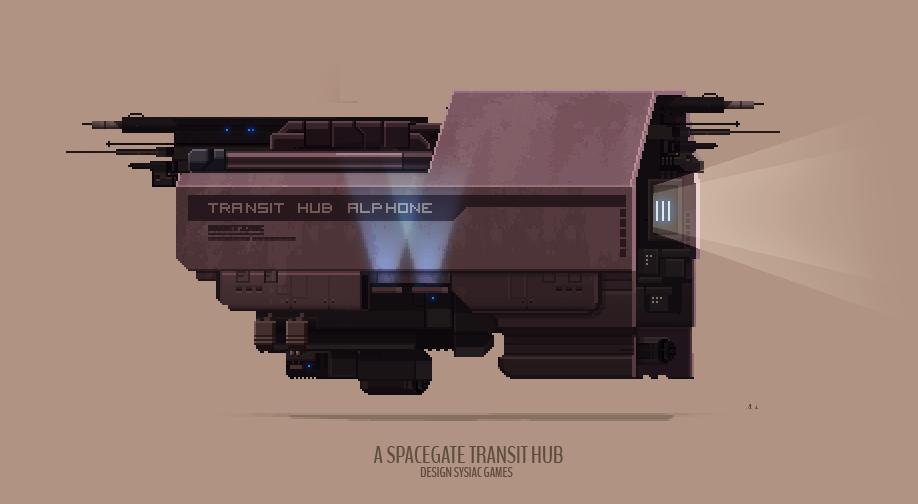 Sysiac's tweet image. One of many transit hubs for the "Lymian Spacegate" -The Captain. #thecaptaingame #sysiacgames