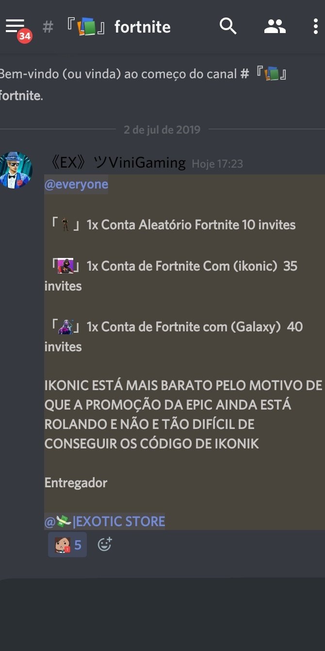 ESTOU DANDO UM IKONIK DE GRAÇA (@ei_fortnite) / X