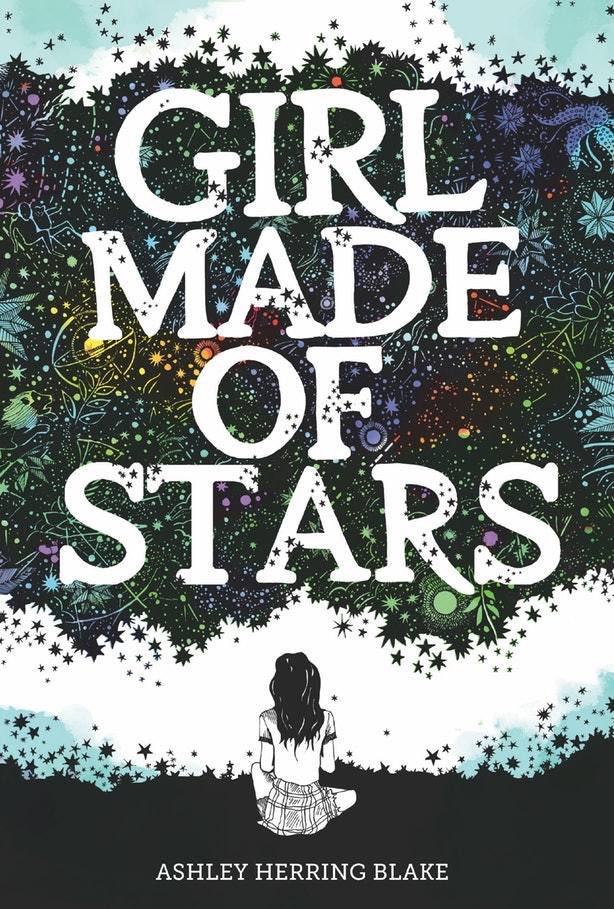 GIRL MADE OF STARS BY ASHLEY HERRING BLAKE↳ bisexual main character and genderqueer love interest↳ trigger warning for rape and sexual assault !↳ beautifully written and incredibly important
