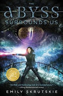THE ABYSS SURROUNDS US BY EMILY SKRUTSKIE↳ ignore the nasty cover, fantasy duology↳ f/f enemies-to-lovers romance ↳ sea monsters and pirates↳ addictive as fuck↳ i love cas and swift