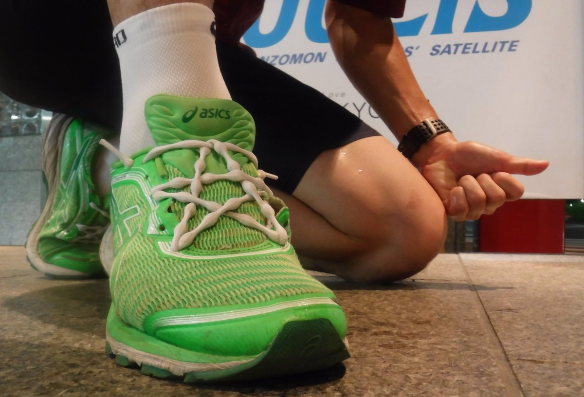 adap2005's tweet image. 靴ひも★にしてみた😆
#run
#asics
#caterpy