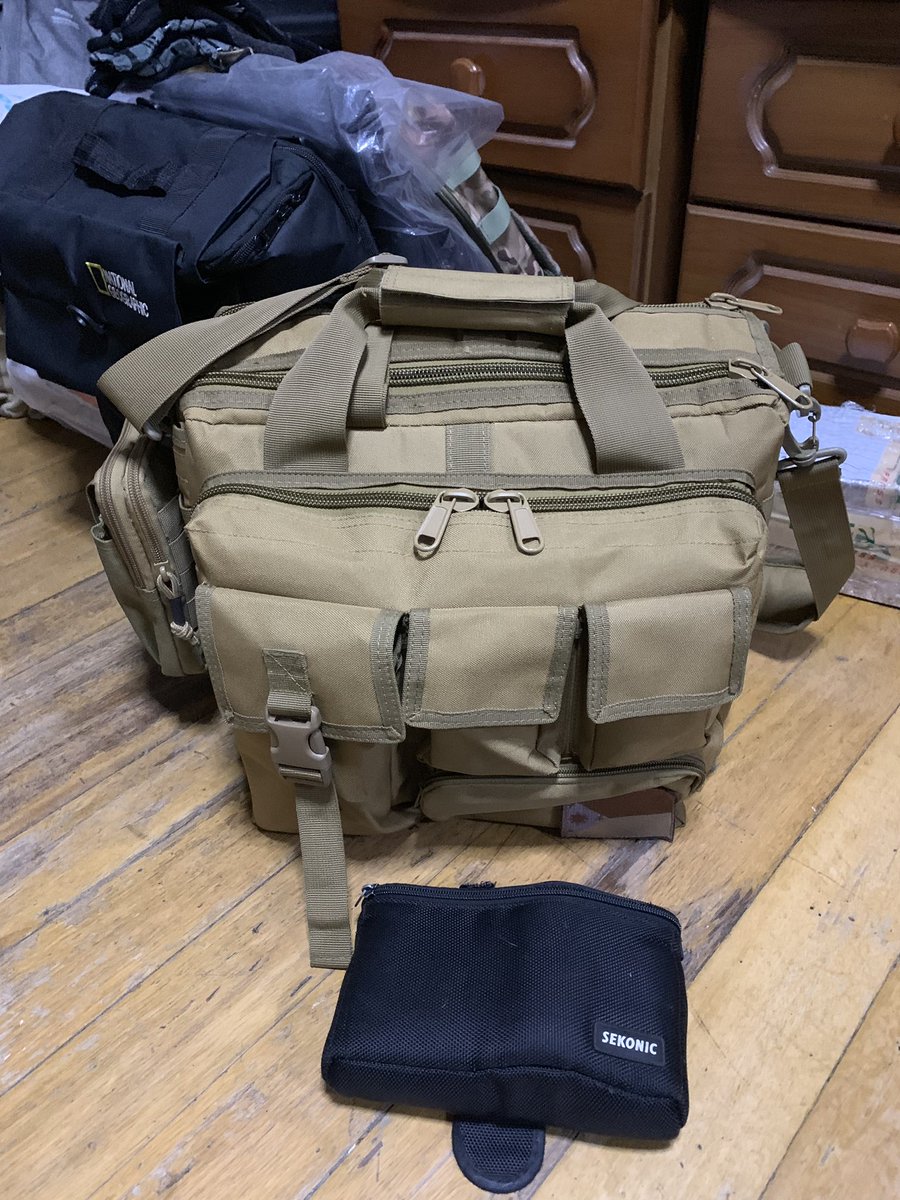 AB_Garcia's tweet photo. Going on a (TV) shoot with my new shooting bag. Tactical modular bags are the best! #aDoPsLife #ProductionLife https://t.co/SowTNZ8jd7