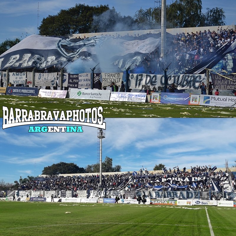 La Barra del Sur [Sportivo Ben Hur] en en el Clasico Vs Atlético de Rafaela, por los octavos de final de la Copa Santa Fe.