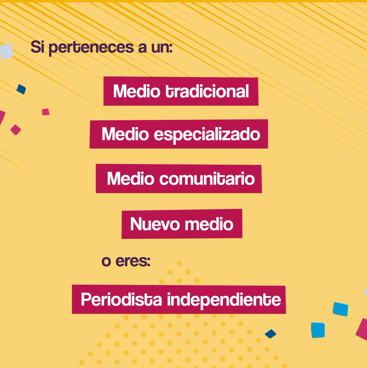 Dir. de Audiovisuales, Cine y Medios Interactivos tweet media