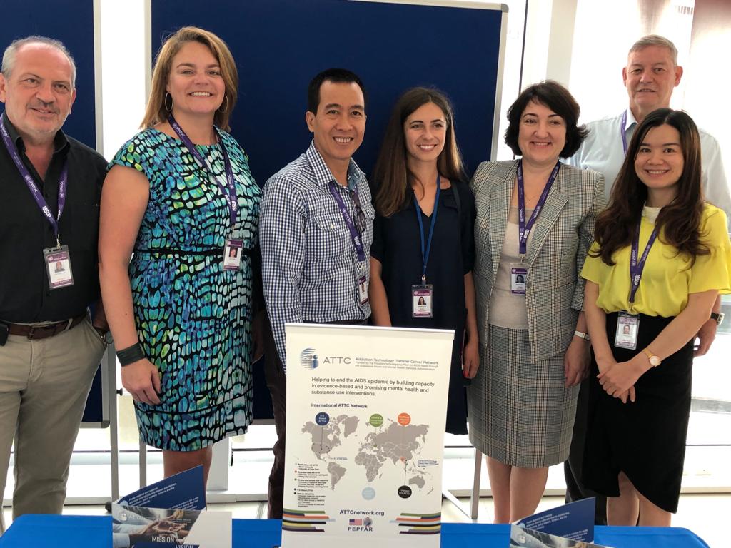 ATTCnetwork's tweet image. Members of the ATTC and @samhsagov teams are attending the International Conference on Drug Prevention, Treatment and Care: Inspiration and Direction at the Vienna International Centre, Austria. #ISSUP #UNODC — in Vienna International Centre.