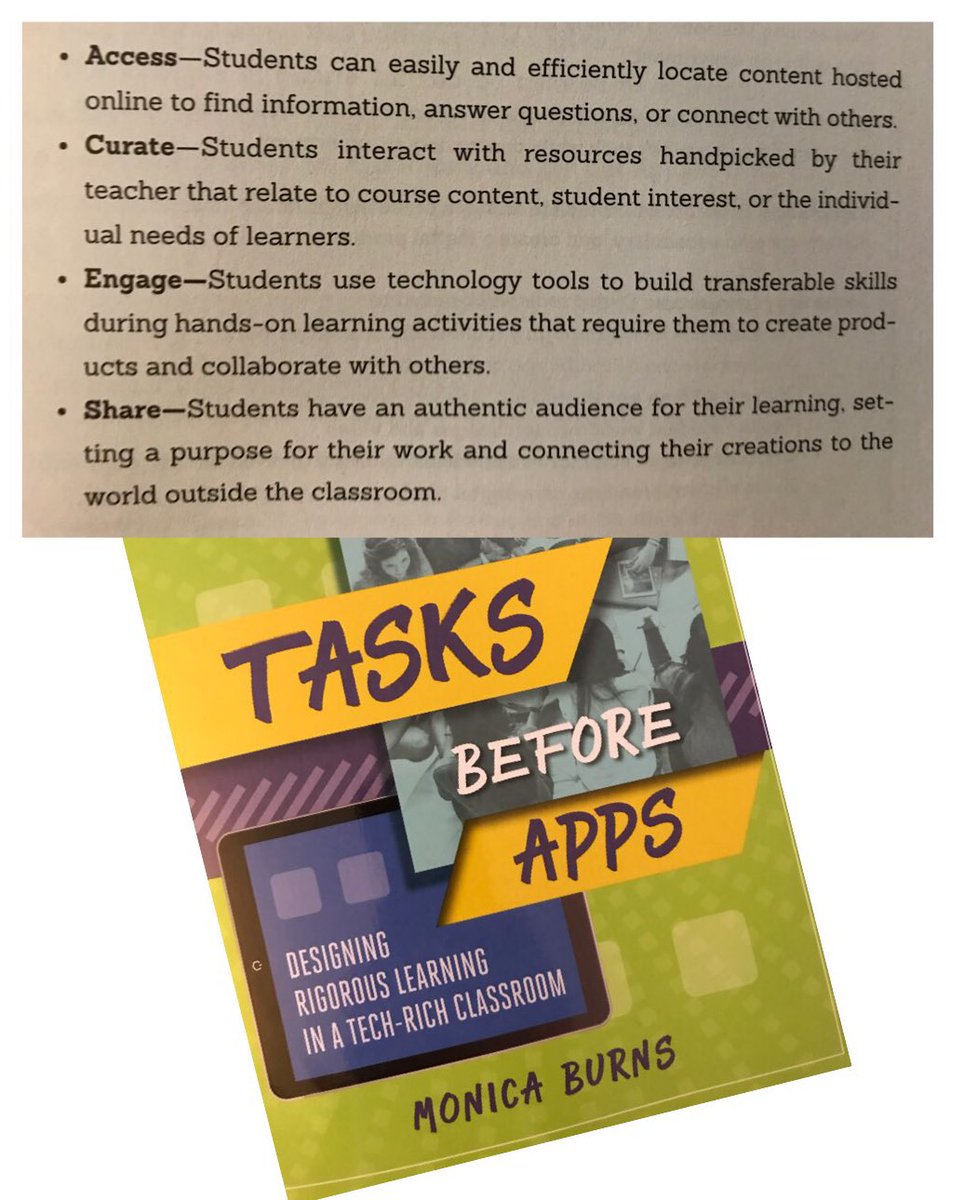 Swanda_Swims's tweet image. 2nd summer professional read:  #TasksBeforeApps by @ClassTechTips. Terrific guide for keeping learning goals front &amp;amp; center when using digital tools. Especially appreciated the ACES framework &amp;amp; planning templates/checklists. @SwansCreekES #SCEStech