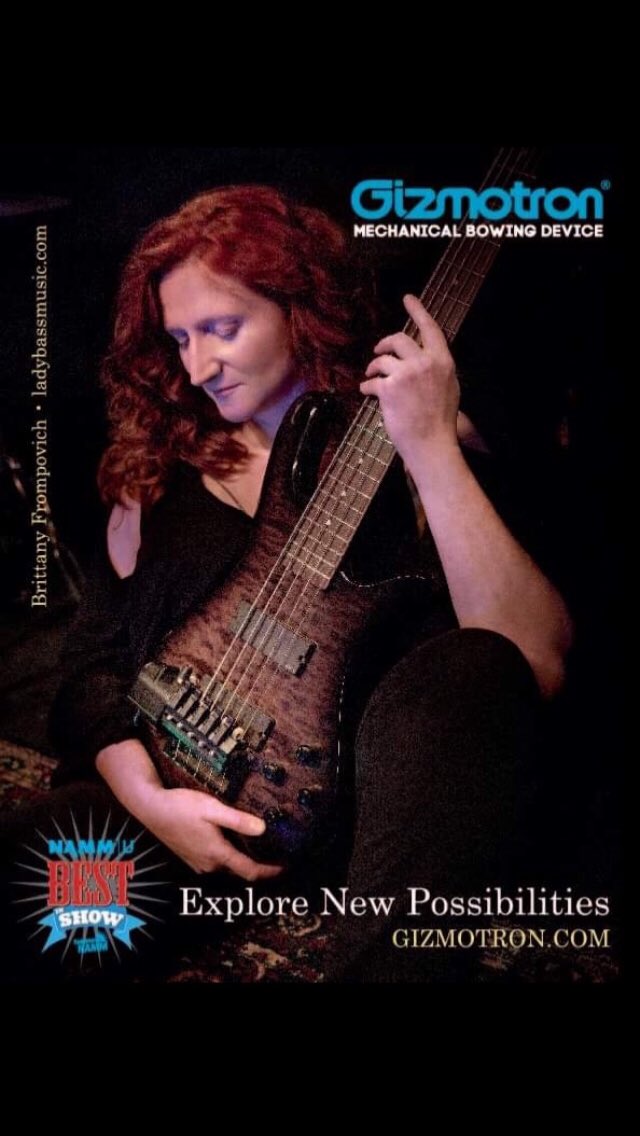 ladybassmusic's tweet photo. This arrived today in the August issue of Bass Player Magazine. Much gratitude to Aaron Kipness at Gizmotron!! #gizmotron #ghs #ghsstrings #spector #spectorbasses https://t.co/17xZi1iMxM