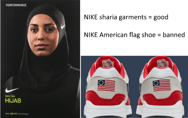 banned nike flag shoes