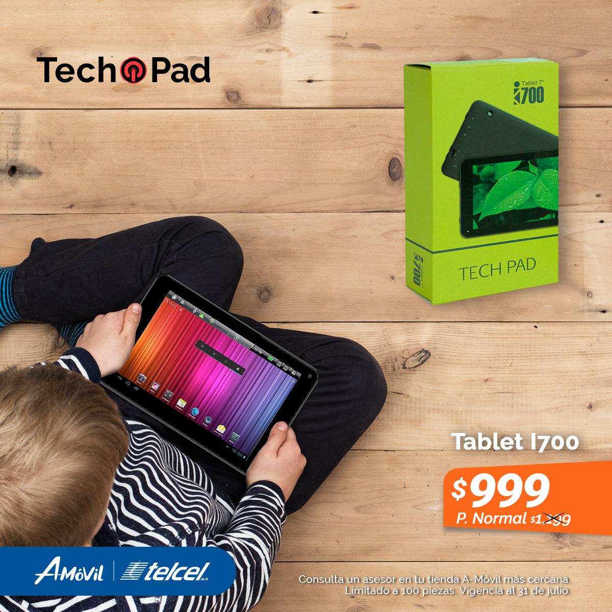 AmovilOficial's tweet photo. Adquiere a un super precio la tablet #I700 de #TechPad y vive una gran experiencia. #AMóvil https://t.co/KcJfIrkp40