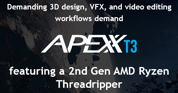 BoxxTech's tweet photo. The APEXX T3 delivers rock-solid performance for #VFX and #animation, with content creation faster than ever before. Configure your system now: https://t.co/kywH0cliez https://t.co/OiVnO2MSGF