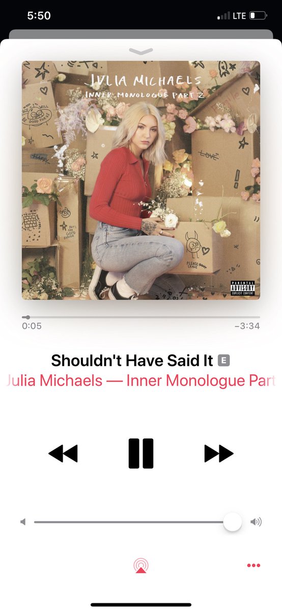 tysdinnerparty's tweet photo. This song though! SO SO GOOD one of my faves on #InnerMonloguePart2 @juliamichaels https://t.co/qF2ECFQX3K