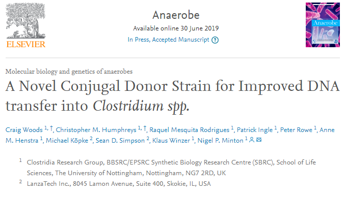 ATUM_bio's tweet image. New paper by Minton @UniofNottingham @LanzaTech describing new #conjugation method for rapid and efficient introduction of foreign DNA into industrially important #Clostridium strains. Constructs build by @ATUM_bio sciencedirect.com/science/articl…