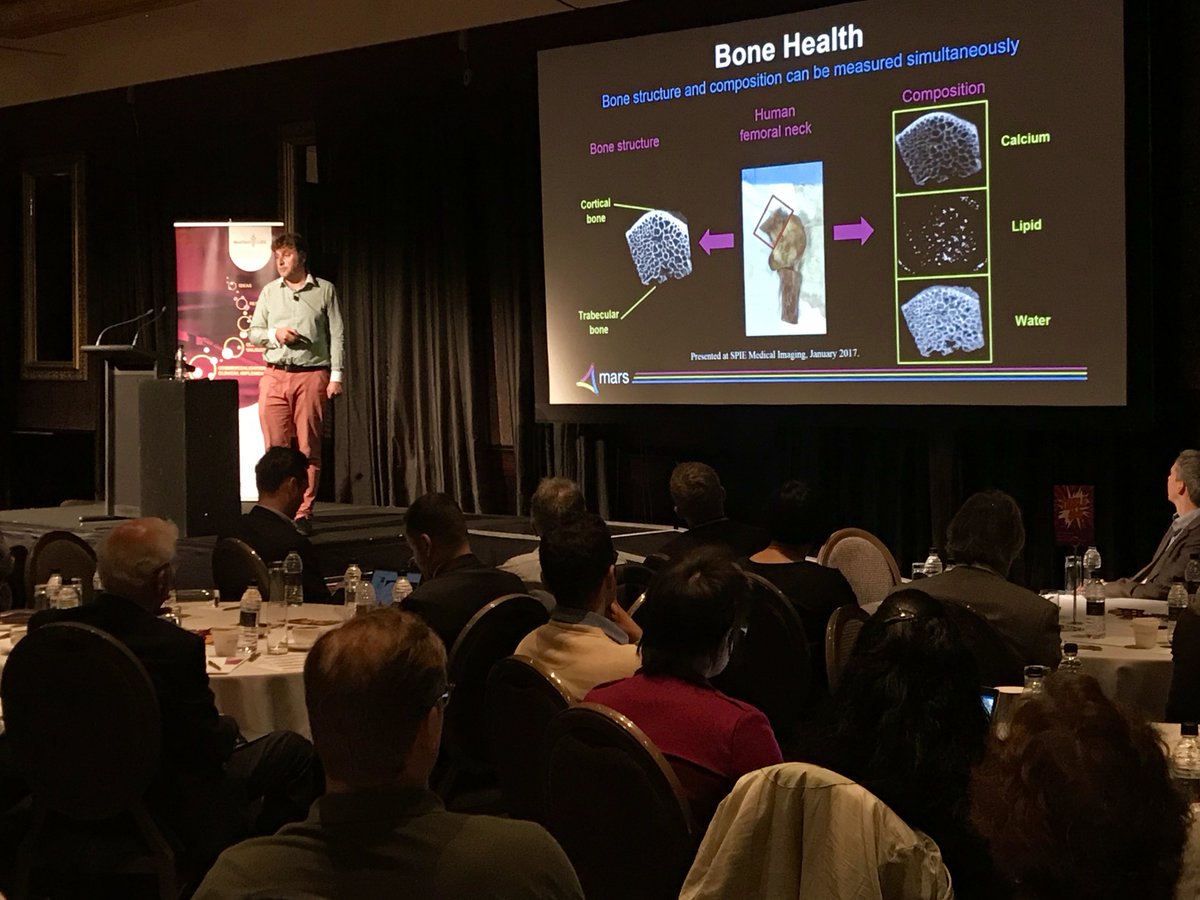 ABI_bioeng's tweet photo. Professor Anthony Butler talks about his amazing journey with @MARSBioimaging at Health Tech Week #htwnz19 #medtechcore19 https://t.co/VSTmJhEpV9