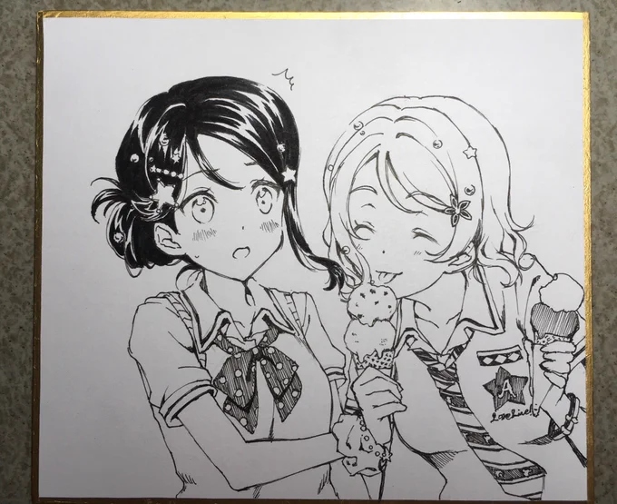 7月3日はようりこちゃん真ん中バースデーときいて 