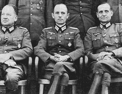 148) General Reinhard Gehlen, Nazi spymaster, began negotiations with Allan Dulles and the American O.S.S. Through Nazi intelligence networks, Gehlen made peace with Dulles, resulting in the clean grafting of the Nazi spy apparatus to the American one.Paperclip.