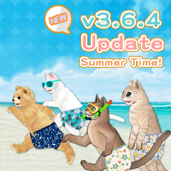 catworldkr's tweet photo. Cat World was updated to version 3.6.4.
The details are as follows;
- July costumes added.
- New costumes
- Bug fixes.

Thank you all the time. https://t.co/xyHvf9SbEI