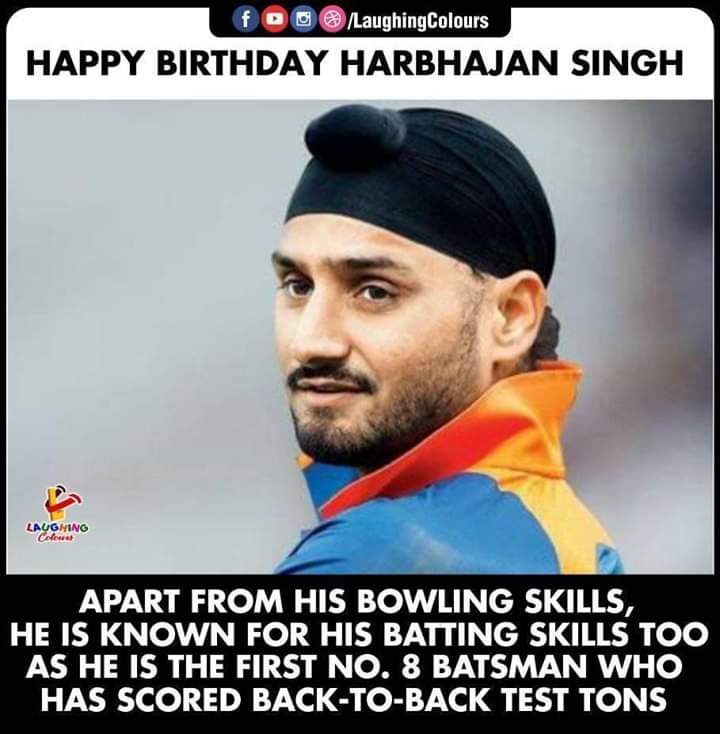  HAPPY BIRTHDAY HARBHAJAN SINGH PAJI JE ......... 