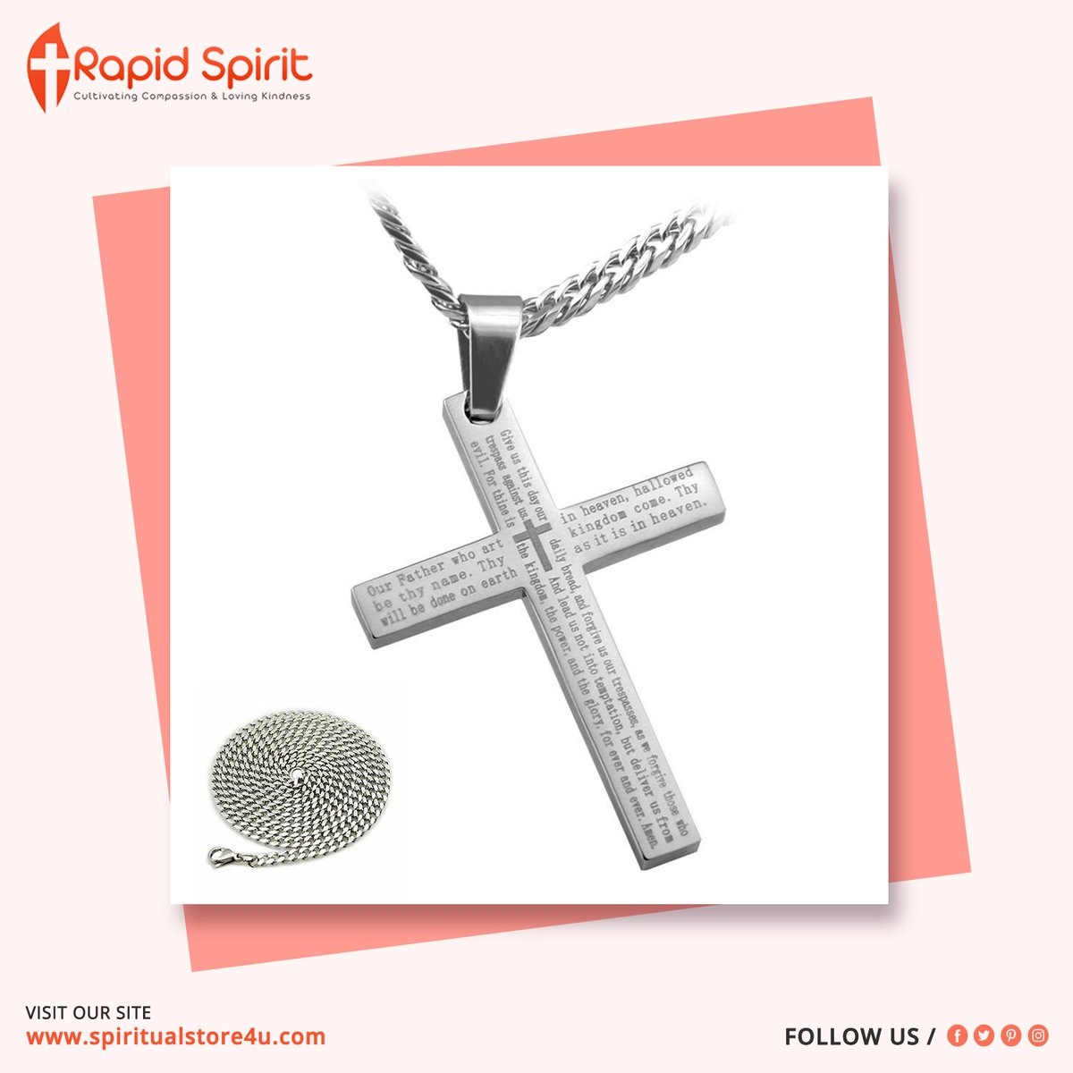 rapidspirituk's tweet image. The Lords Prayer Cross Pendant in Stainless Steel

Discover a lords prayer cross pendant with a unique yet breathtakingly elegant design

Have a look for more @ spiritualstore4u.com

#CrossPendants #Jewellery #fashion #Pendant #Gifts #Shopping #Rapidspirit #Spiritualstore