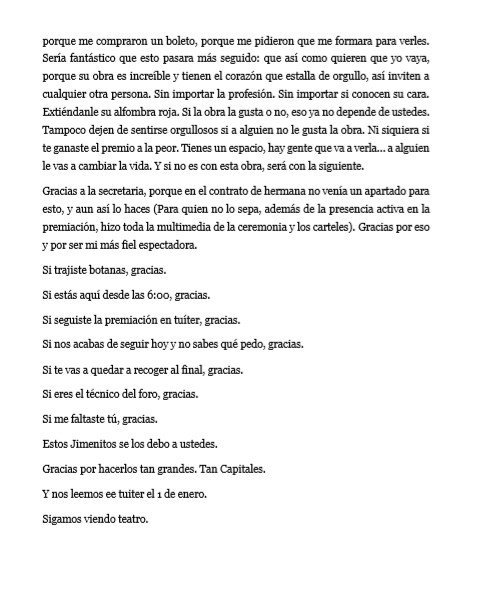 Aquí está el discurso de despedida de nuestra Academia. Como indica ahí, fue grabado en un audio y se reprodujo en las bocinas. :3
#JimenitosAguords #JimenitoCapital