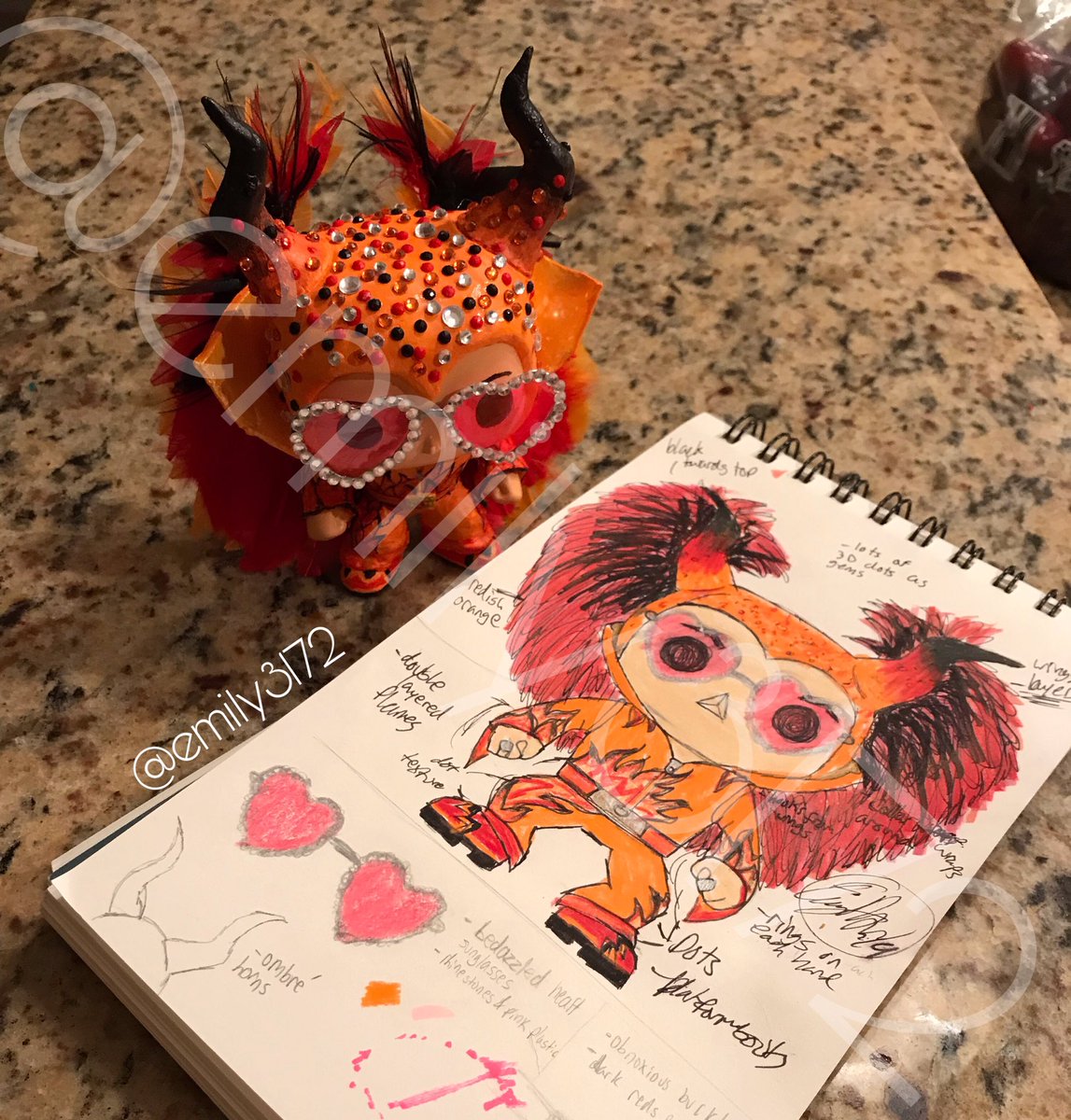 emileee_20's tweet photo. A few weeks later, Iβve finished making my favorite @rocketmanmovie costume into a Funko Pop! A tiny @TaronEgerton is completed! π€©π§‘ (Making @eltonofficial proud with the rhinestone use!) From paper to pop! #RocketmanMovie #TaronEgerton #EltonJohn #Handmade #FunkoDIY https://t.co/6nBNUmQ4vK