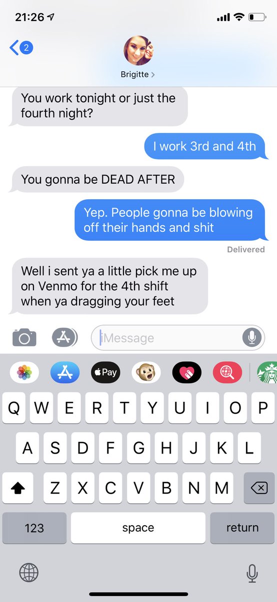 AliJoRichard's tweet photo. Since I’m working the night shift in the ER for July 3rd &amp; 4th 🎆🏥. @Brigittebourgeo knows me so well😂💕 ily https://t.co/Xaig3vnSBG