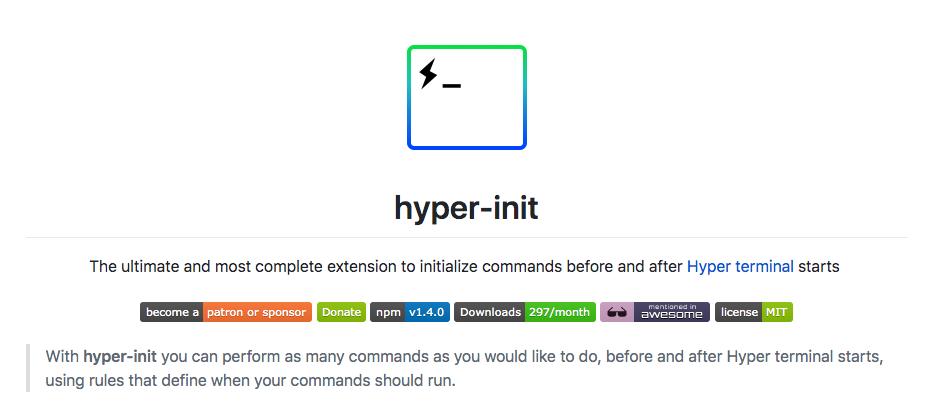 daltonmenezes's tweet image. hyper-init v.1.4.0 is available. Now you can set an array of rules. Fish shell support has been added as well.

github.com/daltonmenezes/…

#hyperterminal #hyper #hyperinit #terminal #shell #javascript #electron #extension #plugin #development #js #developer #programmer #tool