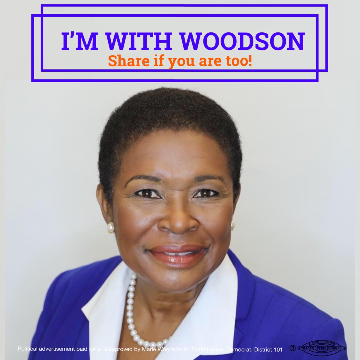 Let's send Marie Woodson to represent and fight for the needs of District 101 in Tallahassee!! Come and join us on July 12th, 2019 6:30 pm for our campaign kickoff event! (RSVP: Link in bio)
#TeamWoodson #FLHD101