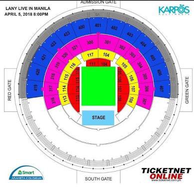 Araneta Coliseum Seating Chart