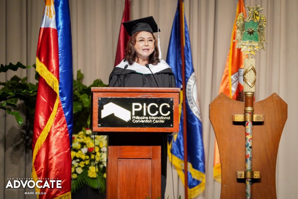 FEUAdvocate's tweet photo. LOOK: Ma. Rosario "Charo" Santos-Concio, ABS-CBN President and Chief Content Officer, is the notable speaker for the first session of the 91st Commencement Exercises, July 3.
#FEUClassOf2019
#FEUBatch2019 https://t.co/BwR0y10xXn