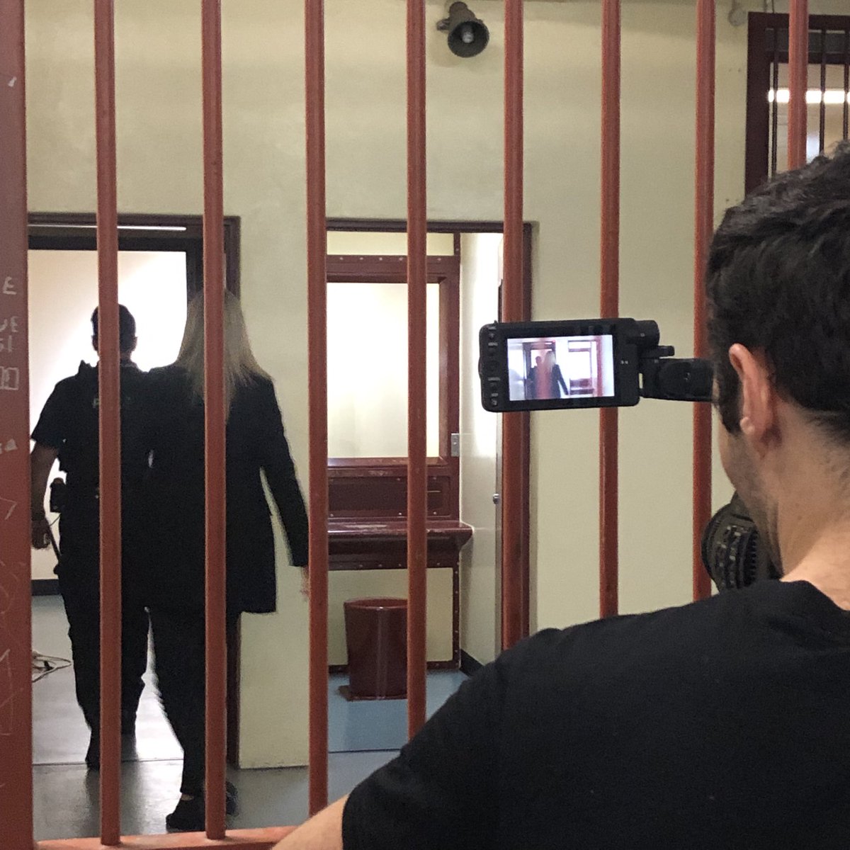 A day behind bars as we film the latest instalment in @qldsac⁩  interactive court series #judgeforyourself #wheredidiputthekey  sentencingcouncil.qld.gov.au