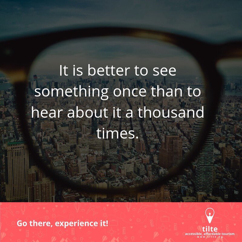 tiltehq's tweet image. Don’t just be told about it. Go there, experience it!

#tilte #tiltehq #tour #tourism #tourist