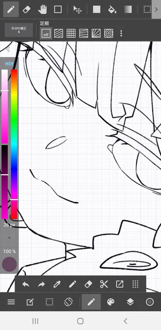 ちょうど描いてたので口パクの説明もするぞ
口パクはまず閉じ口を描いて、上唇はなるべく動かさず開き口を描きます
間の口はやっぱり8割開き位にして、開き口と横幅を揃えるようにして描くと良いよ
サイトに入れる時は開き→中→開き→閉じみたいな感じで入れてくとそれっぽくなるよ 