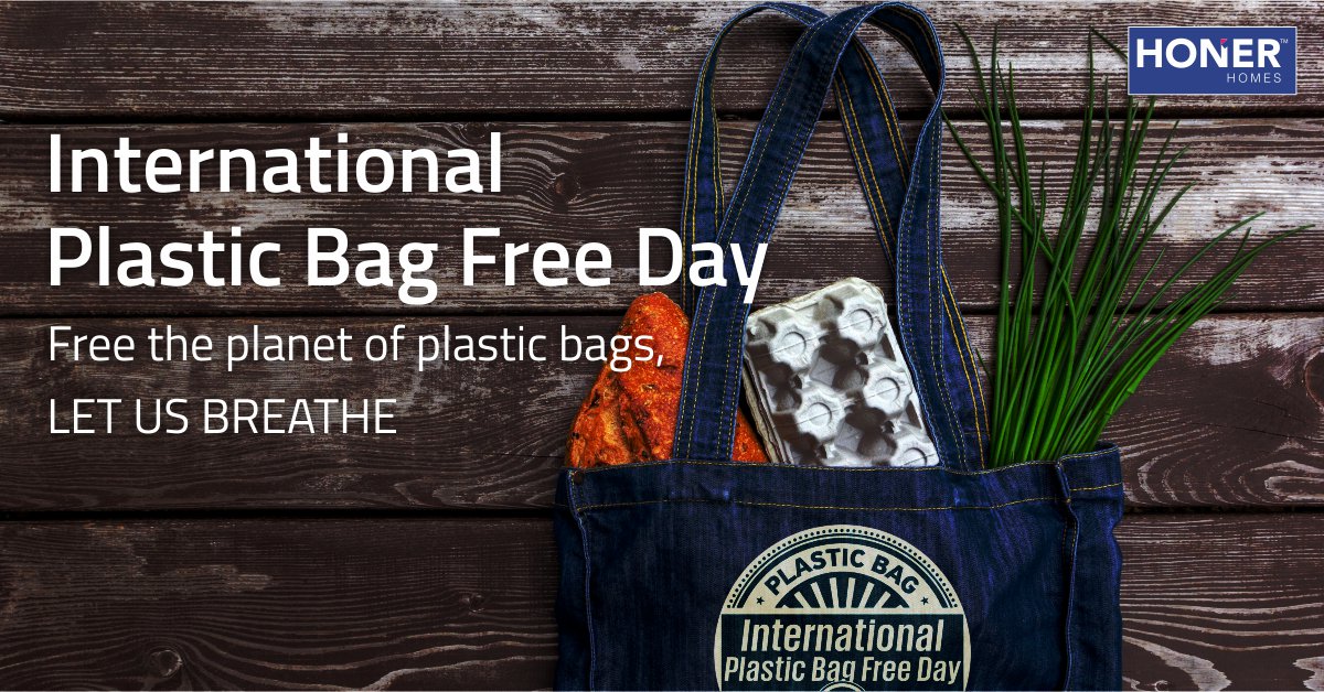 HonerHomes's tweet photo. It’s high time to get rid of plastic bags, improve the surroundings and prevent pollution. LET BREATHE & LET LIVE!
#InternationalPlasticBagFreeDay #PlasticBagFreeDay #PlasticFreeJuly #NoPlastic #BanPlasticBag #plasticpollution #biodegradablebag #ecofriendly #Honer #HonerHomes https://t.co/tnJkovetq3