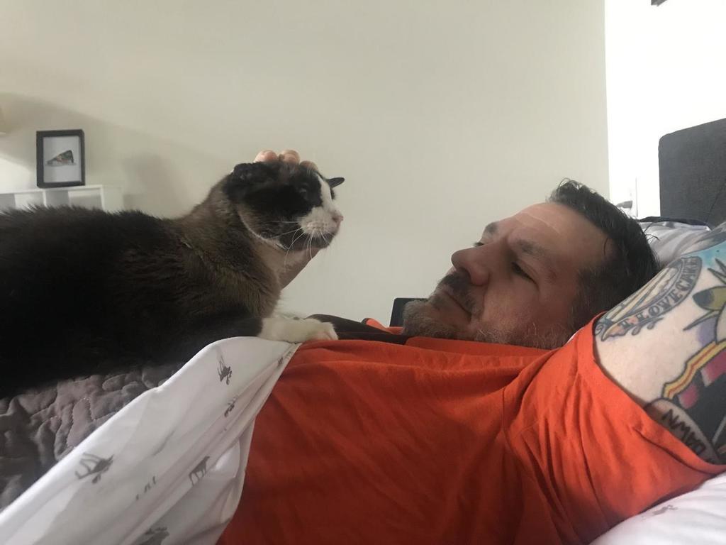 One month ago this photo was taken. Buddy struggled to climb up on my bed, sat on my chest and let me pet him as he purred and nuzzled me. This is the last photo we have together. He passed away two days later. I miss him so much and need to tell the world how important he i…