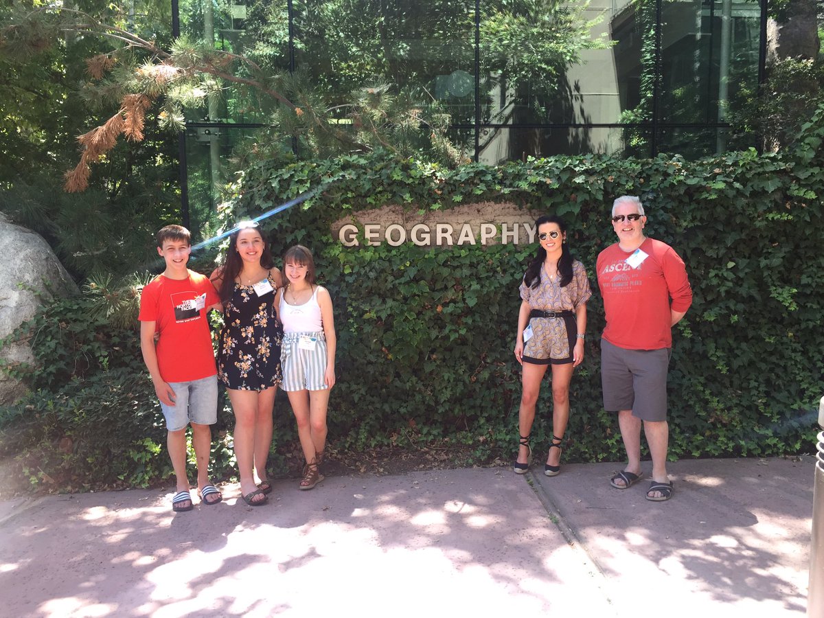 #GeographyMatters #GISForPeace #TeamLurgan taking in some of the sights at the beautiful #Esri Campus in Redlands  @StRonansICT @LurganCollege @Esri @EsriUC @LearnArcGIS @GISinSchools @GISinSchools