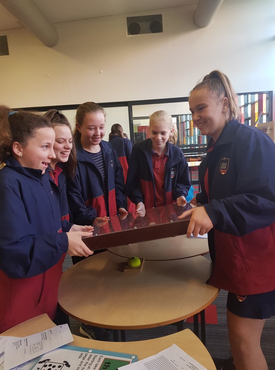 Students enjoying the World of Maths Day in the LRC