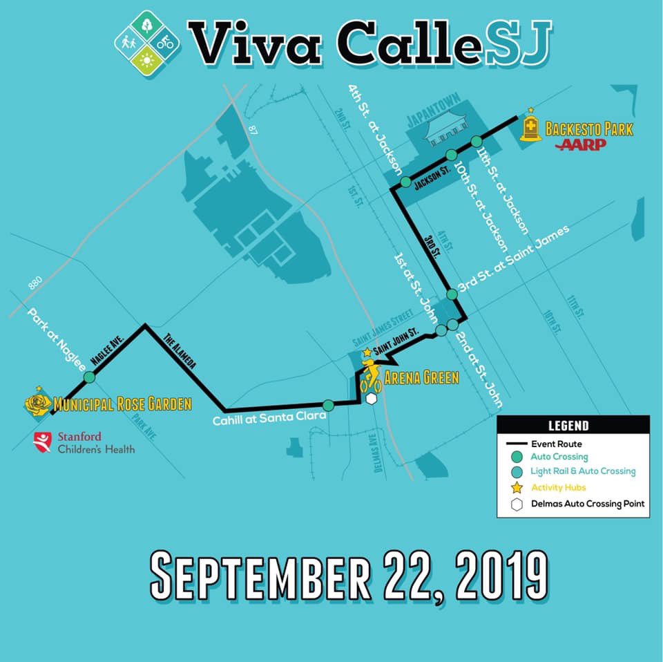 mredsolis's tweet photo. #VivaCalleSJ coming to ya September 22! Check out this amazing route. Looking forward to this so much! Come join 100,000+ of your neighbors in our celebration of our city, communities, and culture! #BuildingCommunityThroughFUN https://t.co/uIei6pCOCN
