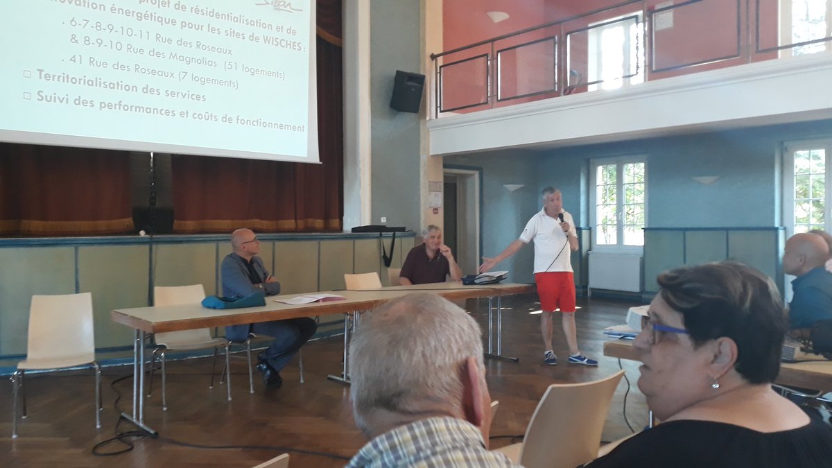 F_Bierry's tweet photo. C'était hier soir à Wisches, Alsace, France : Plus de confort et moins de charges : un projet de #rénovation de #logements à la #Chamatte (Wisches). https://t.co/F7ofyk4M5X