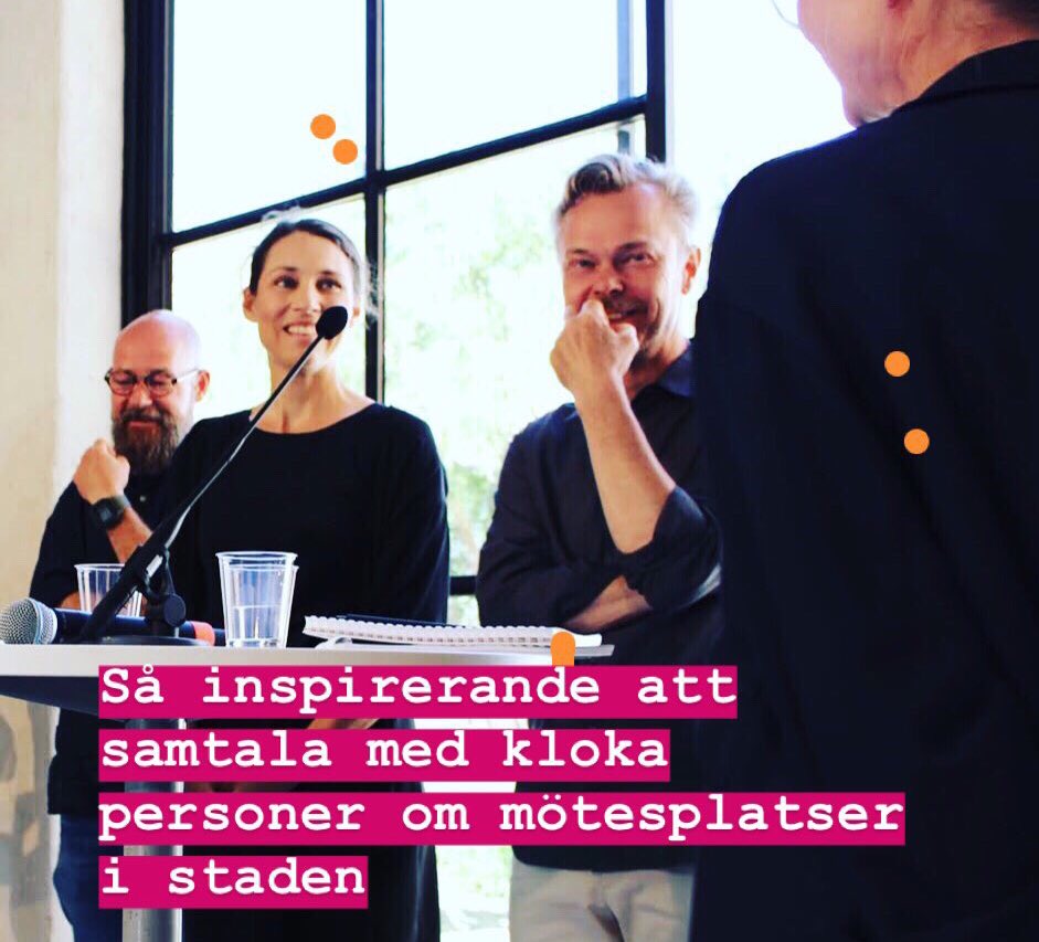 Kul att medverka i samtal om #hållbarhet #mötesplatser och #stadsutveckling i #almedalen - Tack!