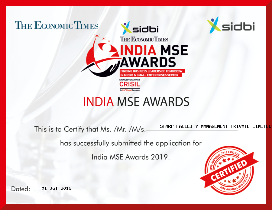 SharpGroup1's tweet image. #sharpgroup has successfully submitted the application for India MSE Award 2019.
#MSEaward