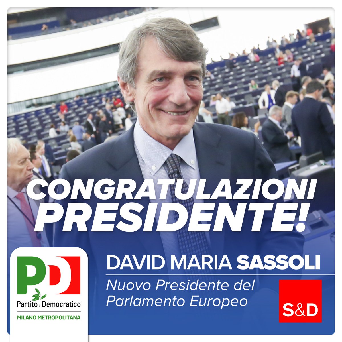Silvia Roggiani (@silviaroggiani) on Twitter photo .<a href="/DavidSassoli/">David Sassoli</a> è il nuovo Presidente del <a href="/Europarl_IT/">Parlamento europeo</a>. Una vittoria per l'Italia e del gruppo dei <a href="/TheProgressives/">S&D Group</a>. Una sconfitta invece per #Lega e #5S che, dopo aver declassato e isolato il nostro Paese, non hanno avuto neppure la decenza di sostenere il candidato italiano. .<a href="/DavidSassoli/">David Sassoli</a> è il nuovo Presidente del <a href="/Europarl_IT/">Parlamento europeo</a>. Una vittoria per l'Italia e del gruppo dei <a href="/TheProgressives/">S&D Group</a>. Una sconfitta invece per #Lega e #5S che, dopo aver declassato e isolato il nostro Paese, non hanno avuto neppure la decenza di sostenere il candidato italiano.