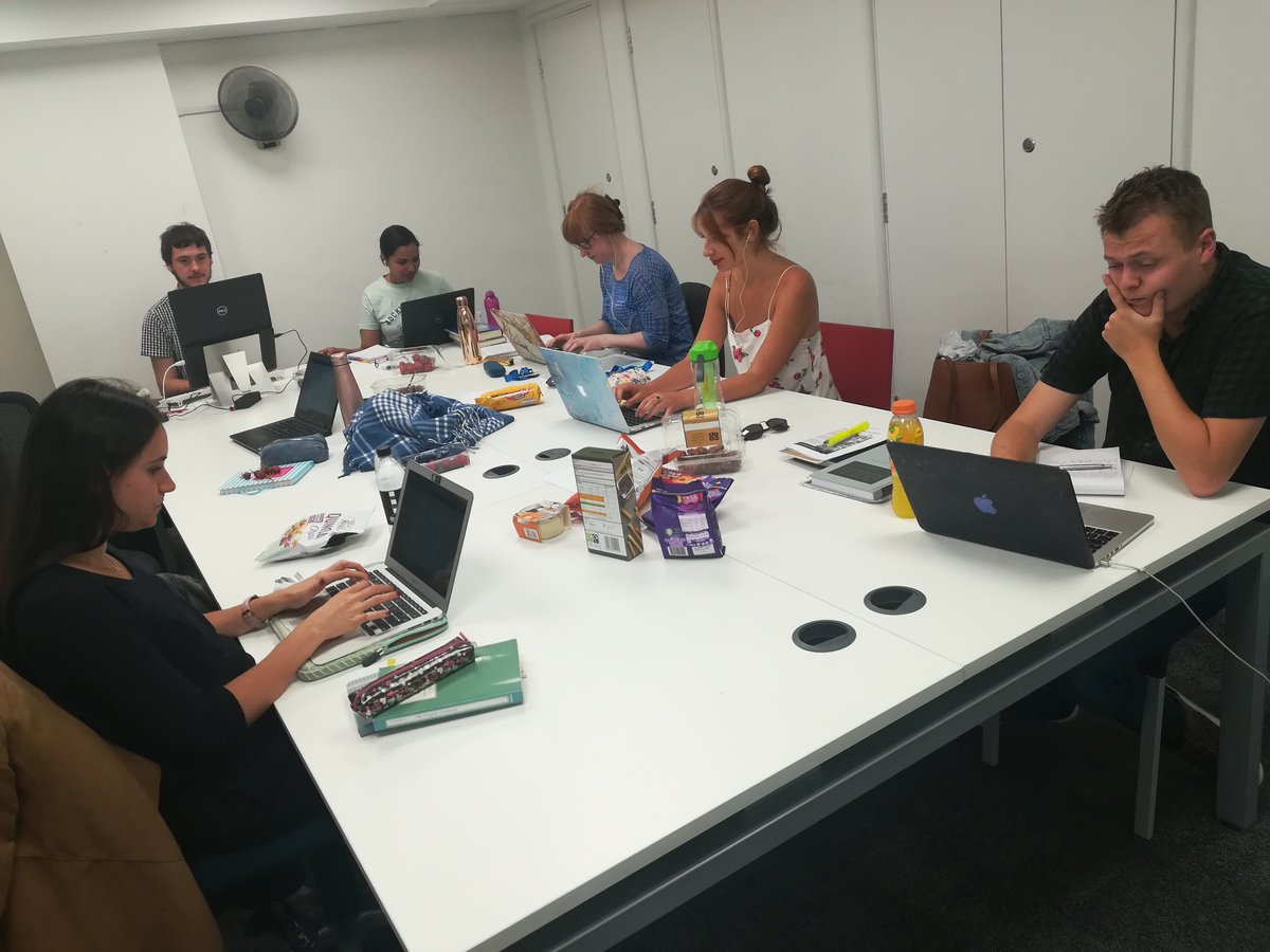 ClareMerivale's tweet image. A productive start to the day, with conversations about writing style helping us to focus. #swwdtp #understandingchange #phdlife