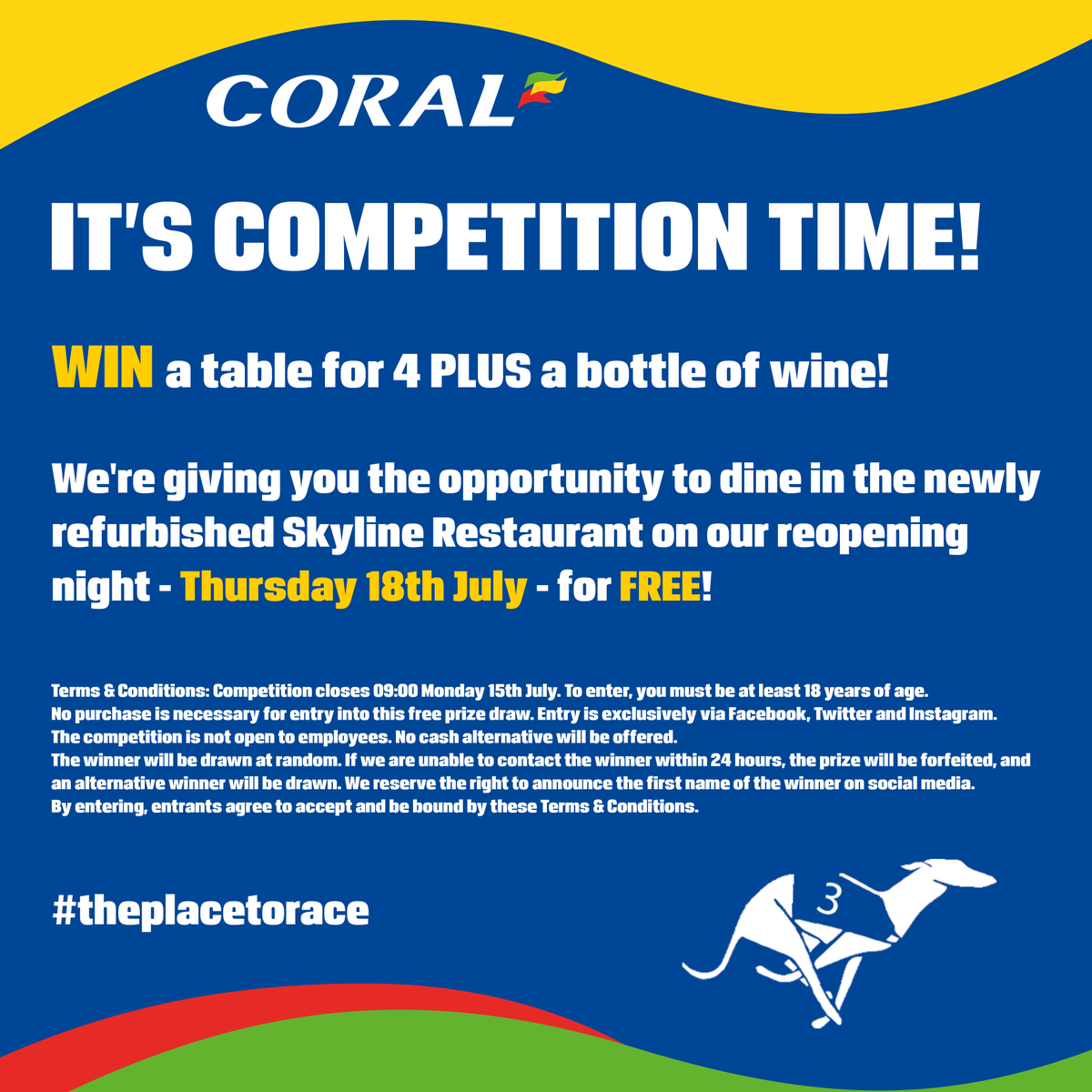 HoveGreyhounds's tweet photo. IT'S #COMPETITION TIME!

To enter, simply retweet this tweet and follow our Twitter.

The winner will be chosen at random from all correct entries and announced on Monday 15th July.

The competition is also running on our Facebook and Instagram, so you can enter up to 3 times! https://t.co/EyJYFQQH0C